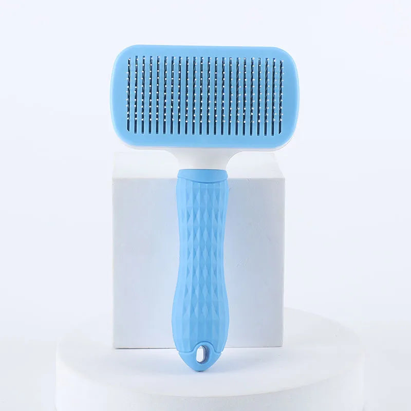 Dog Cat Self-Cleaning Grooming Brush Durable Pet Hair Remover Comb Anti-Slip Dematting Tool Pet Accessories