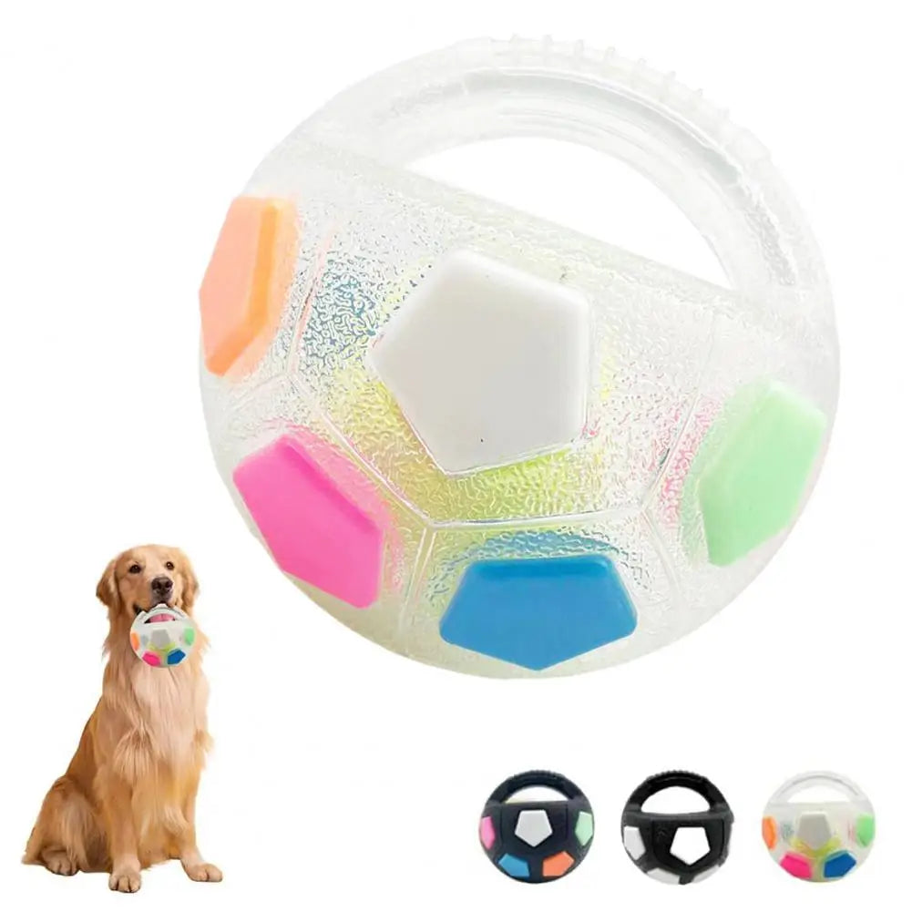 Dog Calming Ball Interactive Football Dog Toy Pets Toss And Fetch Toy with Squeaker Treat Dispensing for Small Medium Large Dogs