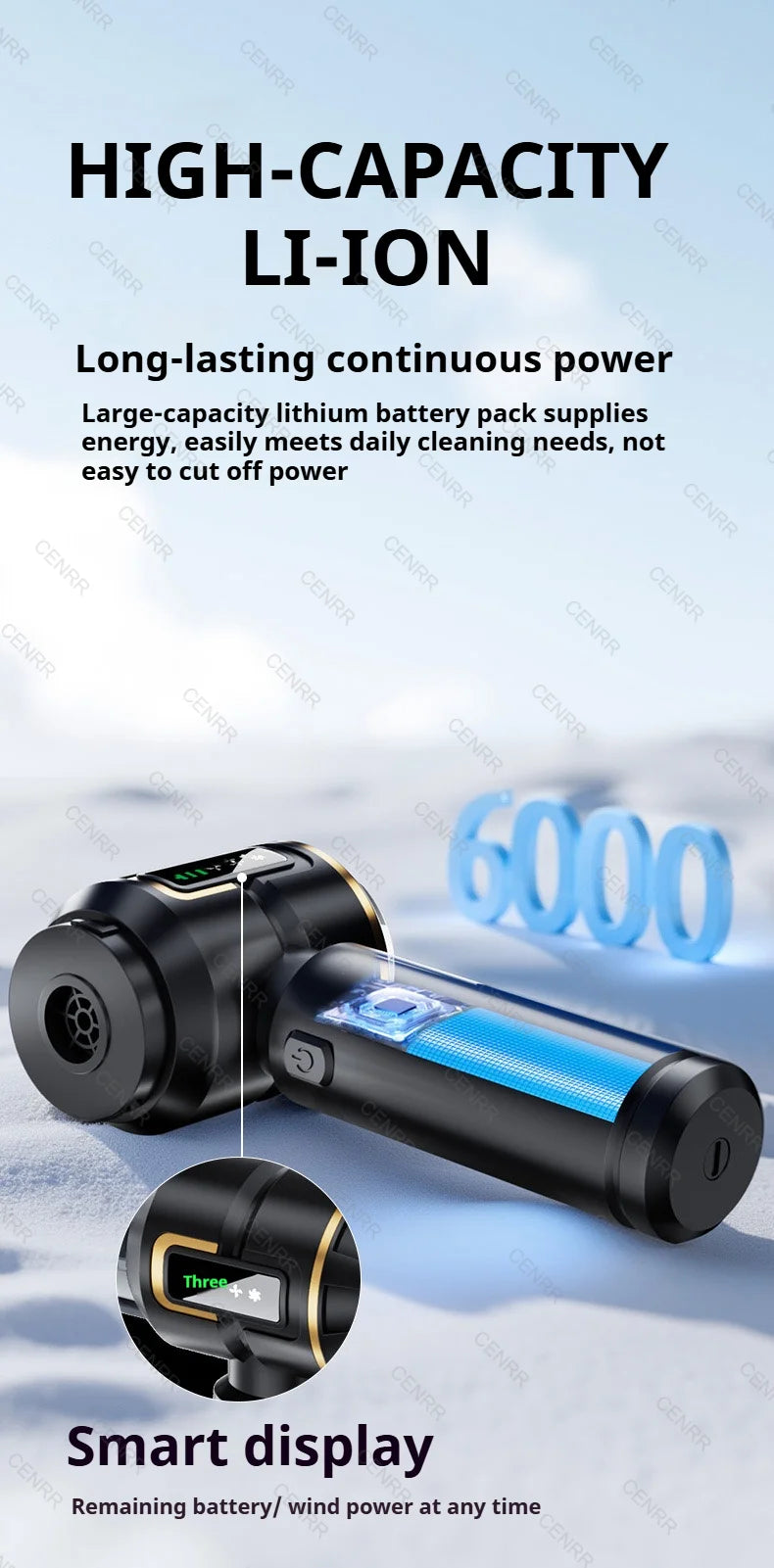 Mini Car Vacuum Cleaner Strong Scution Cordless 998000PA Powerful Wireless Car Cleaner HandHeld Portable Vacuum Cleaner for Car