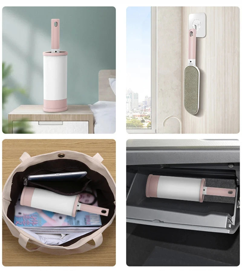 Pet Hair Remover Lint Remover Clothes Lint Roller Reusable Fur Hair Cleaning Brush Static Dusting Brush Household Coat Brushes