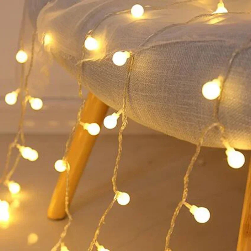 USB/Battery Power LED String Lights Globe String Lights Outdoor Waterproof Lamp Garden Wedding Ball Fairy Lights Christmas Decor