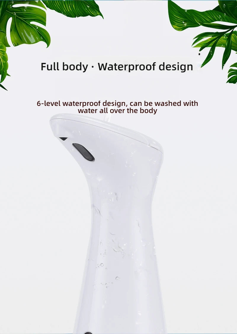 Fully Automatic Sensor Soap Dispenser 200ML High Quality Dispenser Waterproof for Kitchen Bathroom Washroom Handpiece