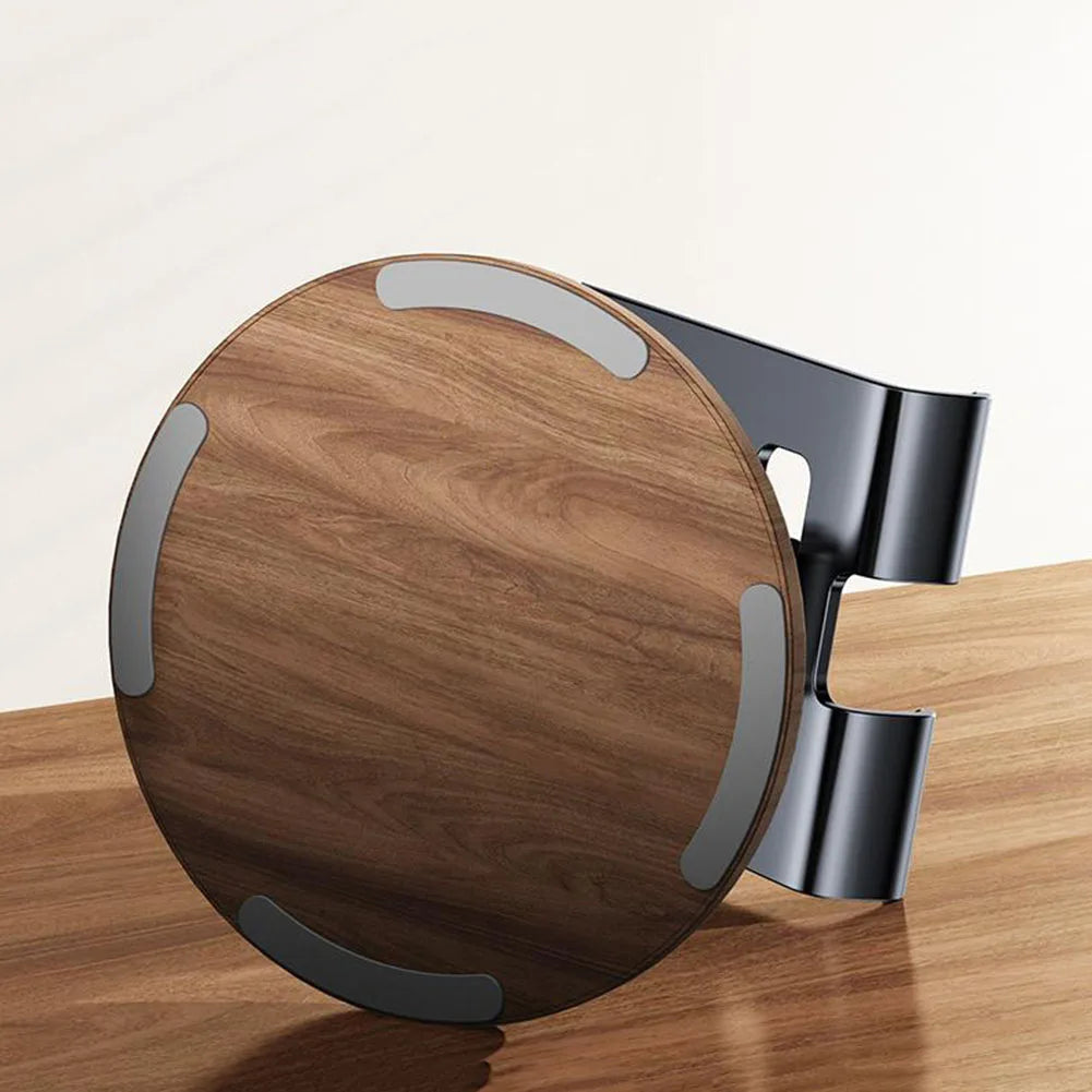 360° Rotatable Walnut Wood Phone Stand- Stylish & Versatile Desk Accessory Mobile Phone Holders & Stands