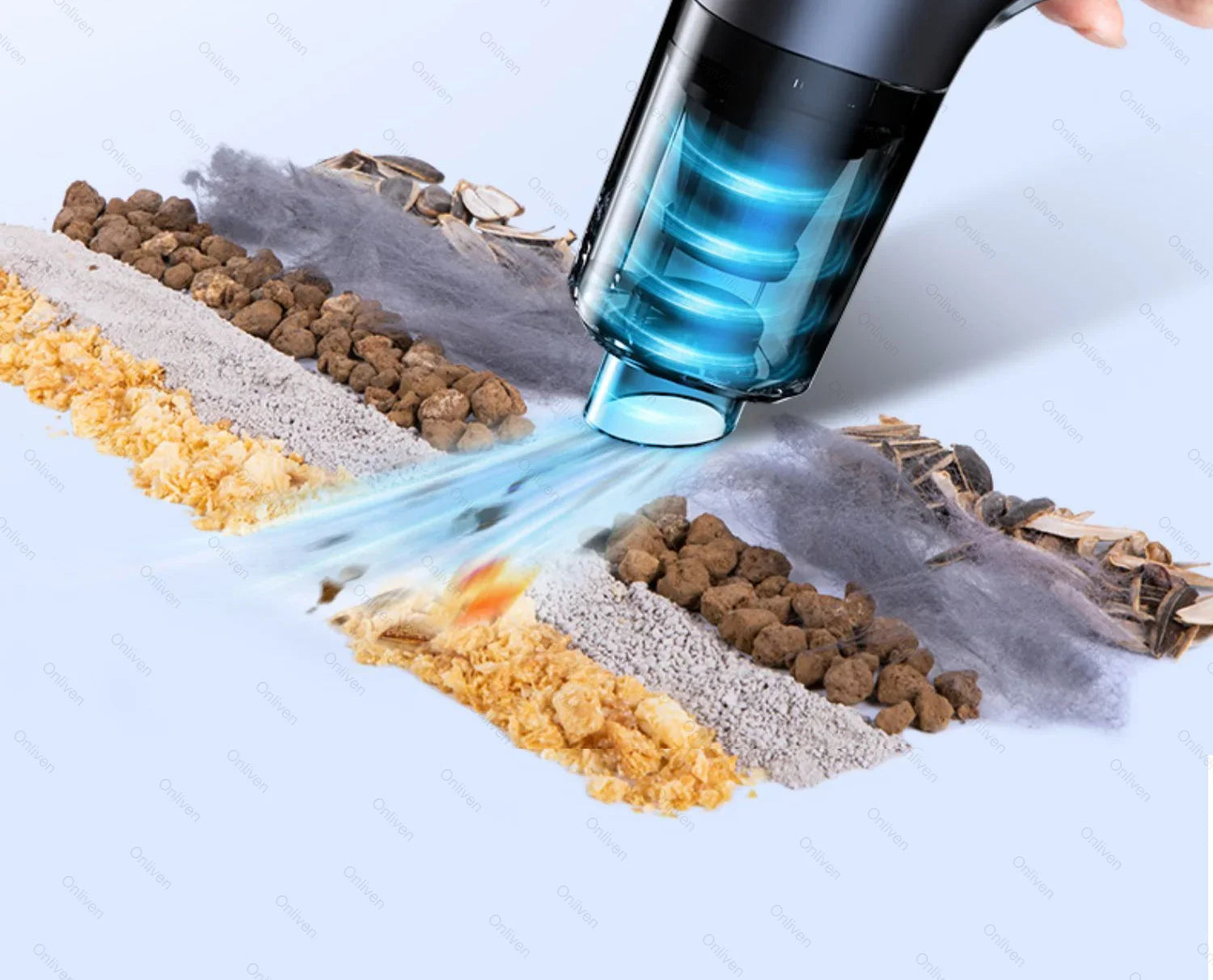 SZUK Mini Wireless Portable Car Mini Vacuum cleaner, High Suction 98000PA,Long Battery, Portable & Easy Clean Cleaning Appliance