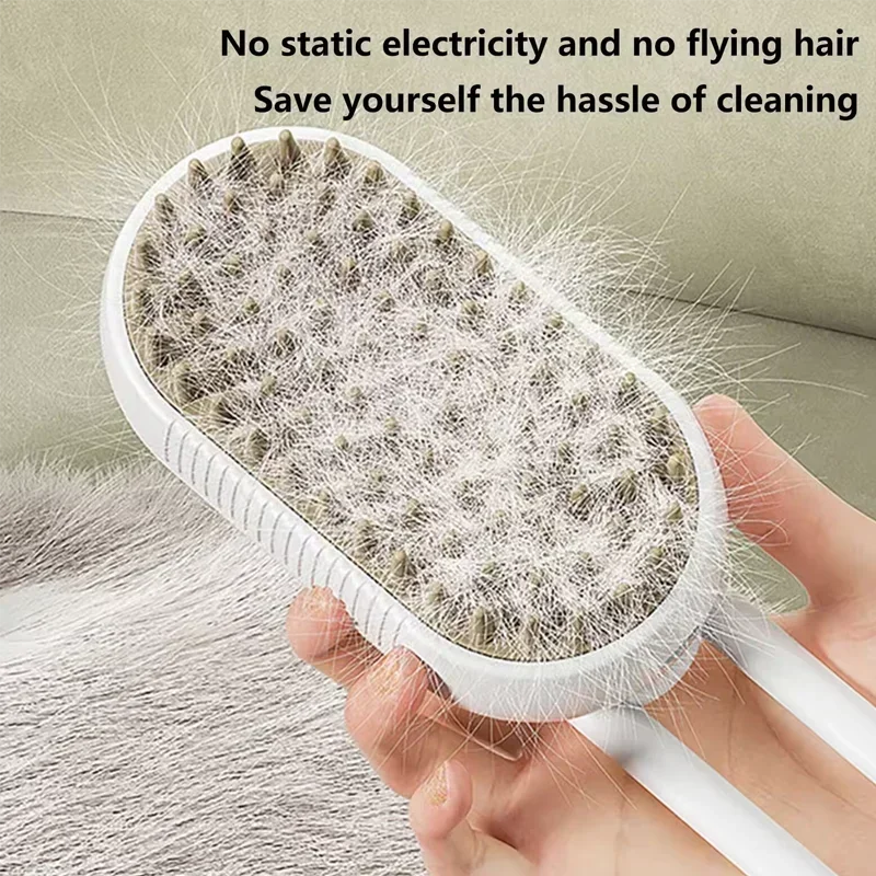 Pet Spray Hair Comb Pet Hair Remover Cleaning Brush Cats Grooming Dog Accessories Tools Dematting Water Mist Humidifier Comb