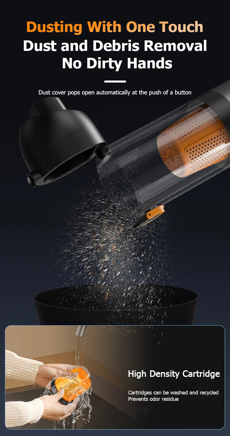Mini portable multi-functional wireless handheld vacuum cleaner with strong suction and versatile applications