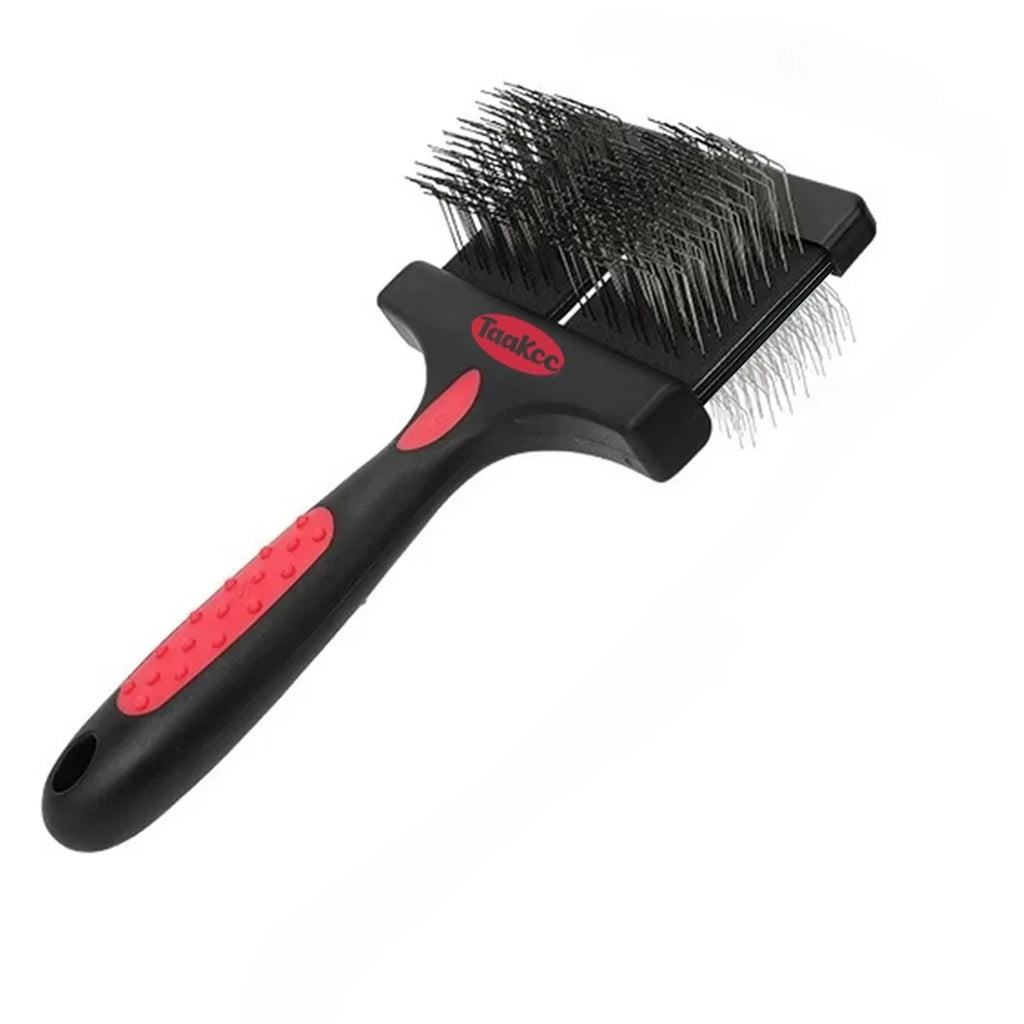 1pc Double Sided Pet Brush Dog Cat Hair Fur Bristle Grooming Shedding Cleaning Massage Comb Styling Tool Brush Comb Pet Supplies