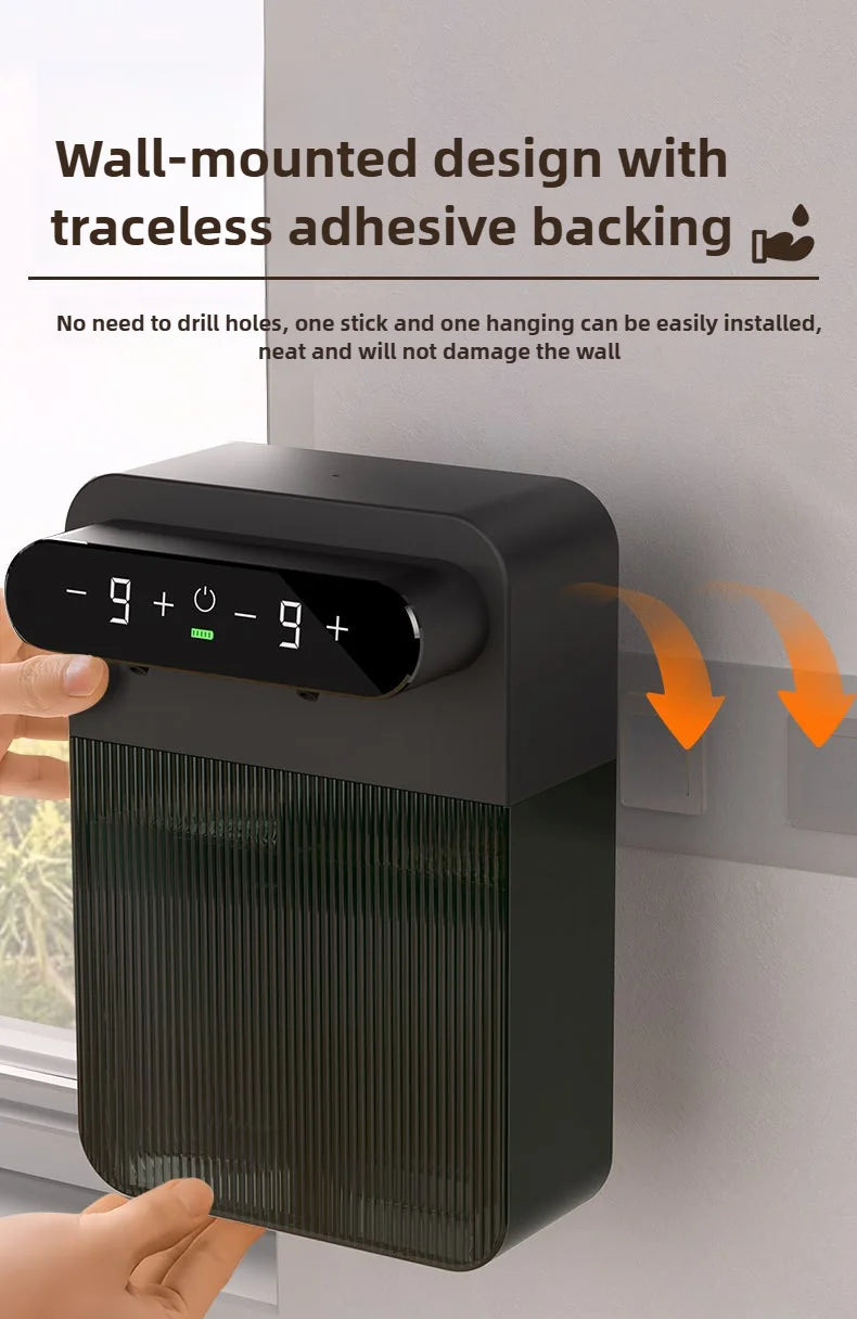 Automatic Foaming Soap Dispenser 400ml+400ml USB Rechargeable Double-headed Touchless Wall-Mountable for Multiple Scenarios