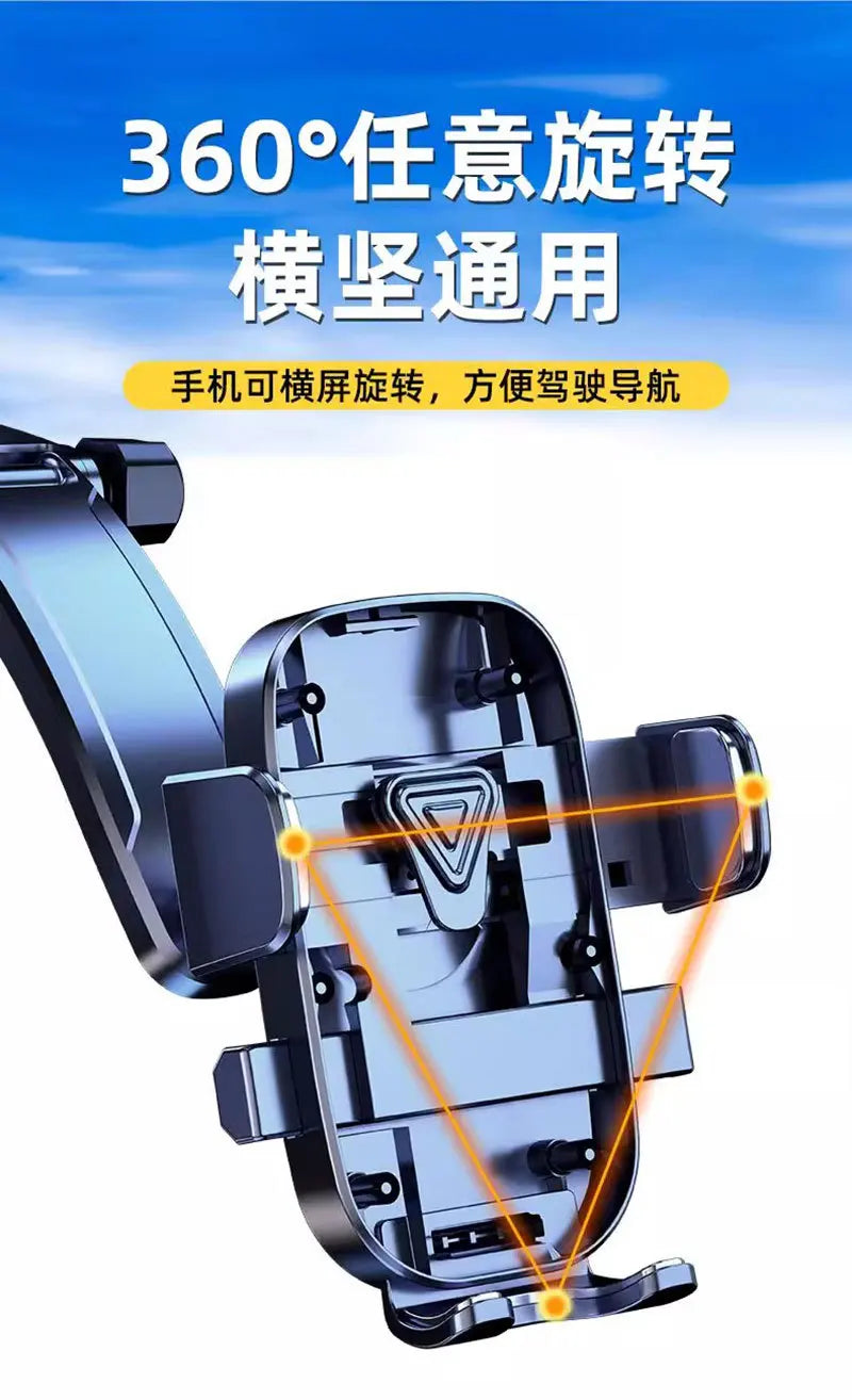 Car Phone Holder Super Stable Car Phone Mount Stand GPS for Car Dashboard Windscreen Air Vent Compatible with All Mobile Phone