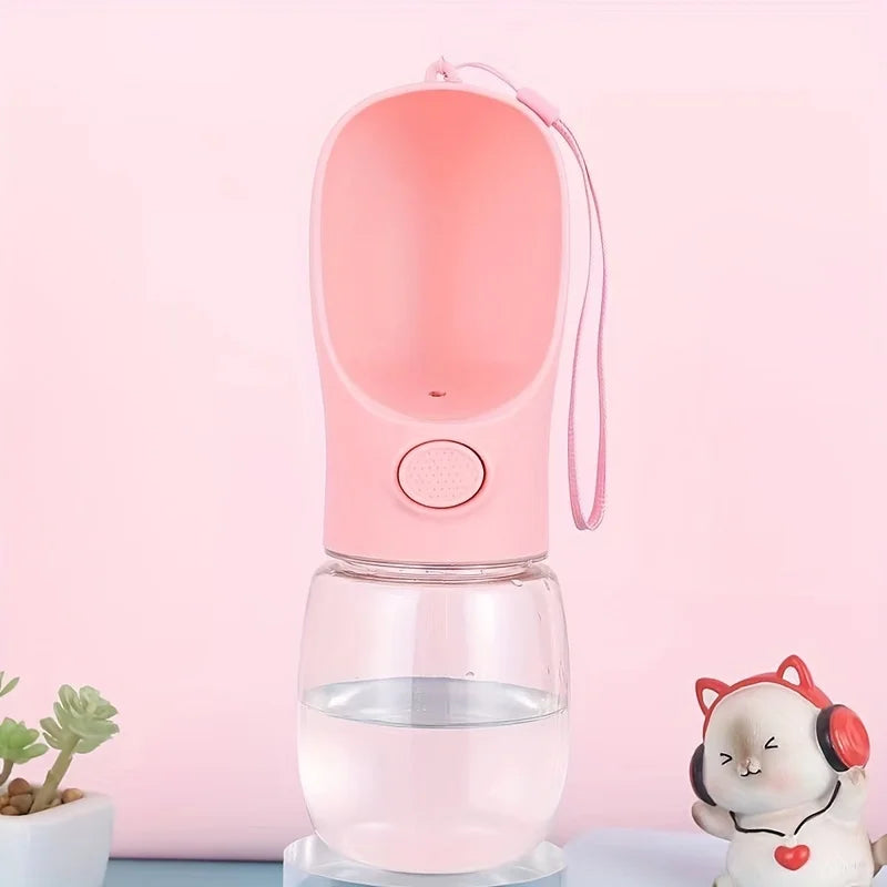 Portable Pet Water Bottle Dispenser 350ml/500ml - Leakproof Outdoors Travel Drink Cup with Dispenser for Dogs, Cats, and Rabbits