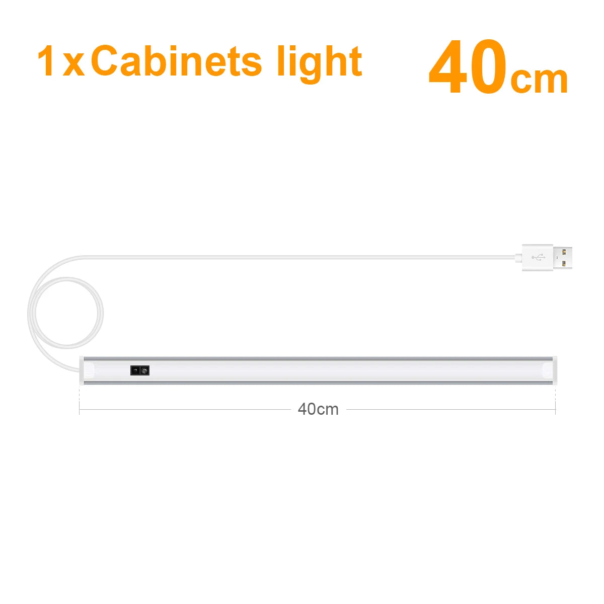 USB LED Lights Room Decoration 5V Lamp Hand Sweep Sensor Lamp Aluminum Lights Bar For Kitchen Closet Bedroom Night Lighting