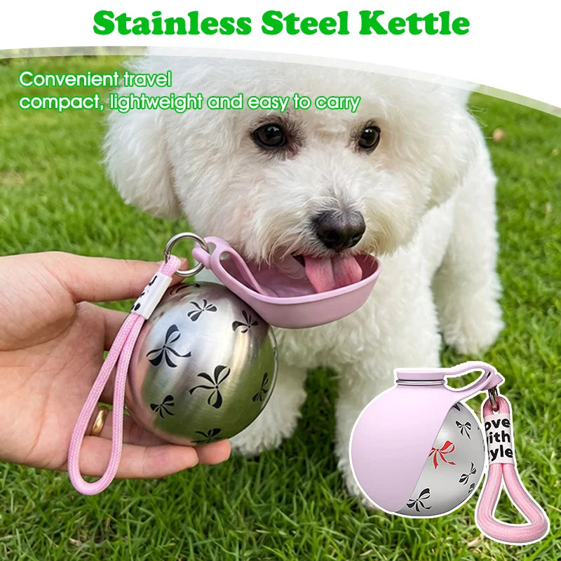 Portable Pet Water Bowl, 285ml, Foldable Silicone, Leak-Proof, Lightweight, Multi-Colour, for Dogs and Cats, Outdoor and Travel