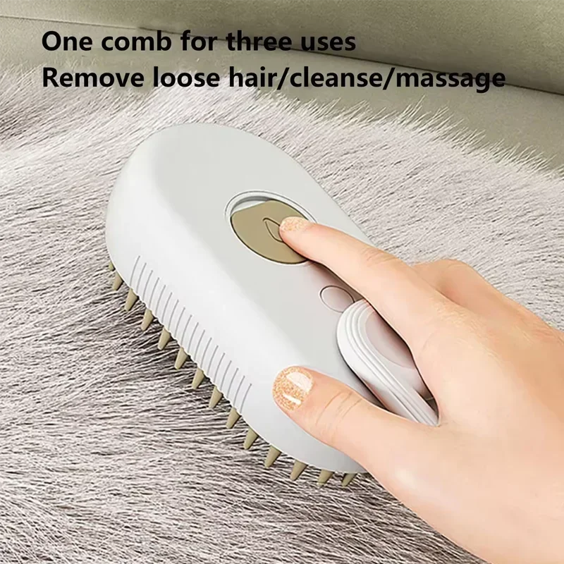 Pet Spray Hair Comb Pet Hair Remover Cleaning Brush Cats Grooming Dog Accessories Tools Dematting Water Mist Humidifier Comb