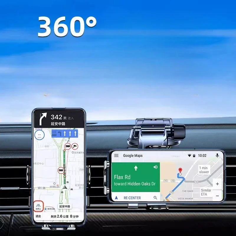 Car Phone Holder Super Stable Car Phone Mount Stand GPS for Car Dashboard Windscreen Air Vent Compatible with All Mobile Phone