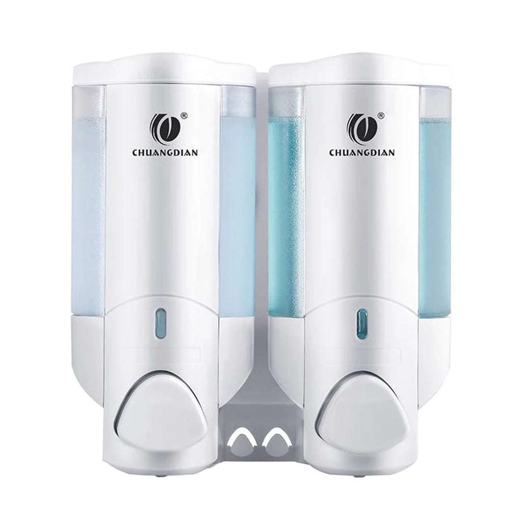 Soap Dispenser Bathroom Wall Mount Shampoo and Conditioner Dispenser Kitchen Sink Dish Soap Dispenser Hand Body Wash Container