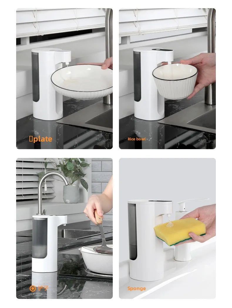 Automatic Sensor Dispenser Hand Sanitizer Dispenser Kitchen Soap Dispenser Wall-mounted Hand Sanitizer Soap Feeder