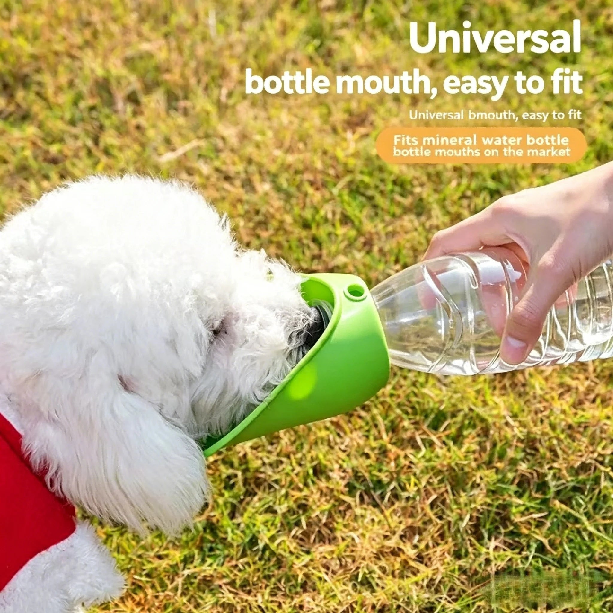 Dog water bottle, portable pet water dispenser, leak-proof design, suitable for outdoor walks, hikes, and travel