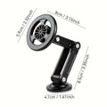 1 Universal Car Phone Holder, Magnetic Wall Mount, Rotating Design, Waterproof PC Material, Compatible with All Smartphones.