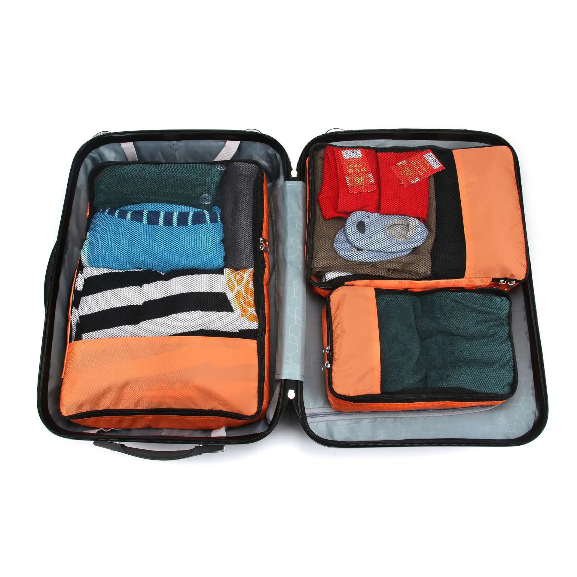 Travel Packing Cubes Luggage Organizer Bags for Suitcase Compression Storage Pouches with Mesh Lightweight Travel Accessories