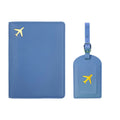 Custom Initial Travel Passport Holder and Luggage Tag Fashion Logo Gold Airplane Women Suitcase Name Label Men Passport Holder