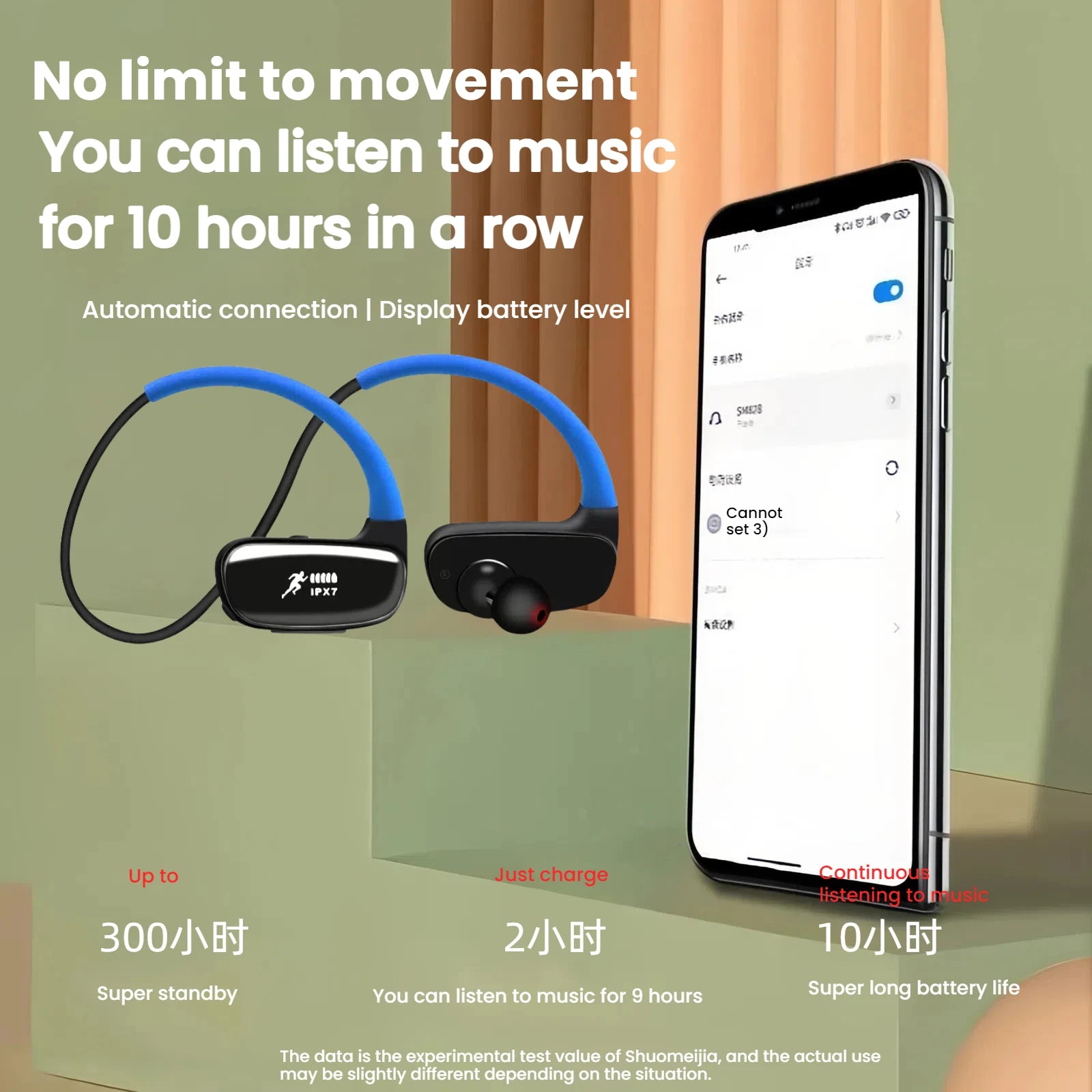 Wireless Bluetooth 5.3 Earbuds IPX7 Waterproof In-Ear Headphones with Noise Cancelling Mic for Sports Running Gym Fitness