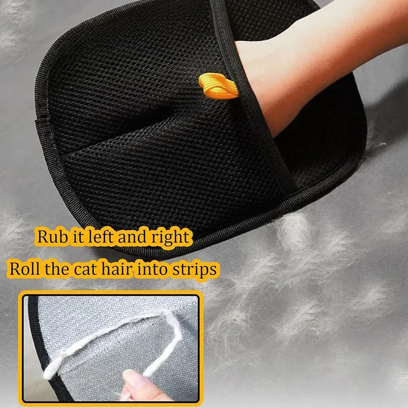 Pet Hair Remover Portable Washable Clothes Hair Dehairing Gloves Pet Cleaning Products Pet Accessories
