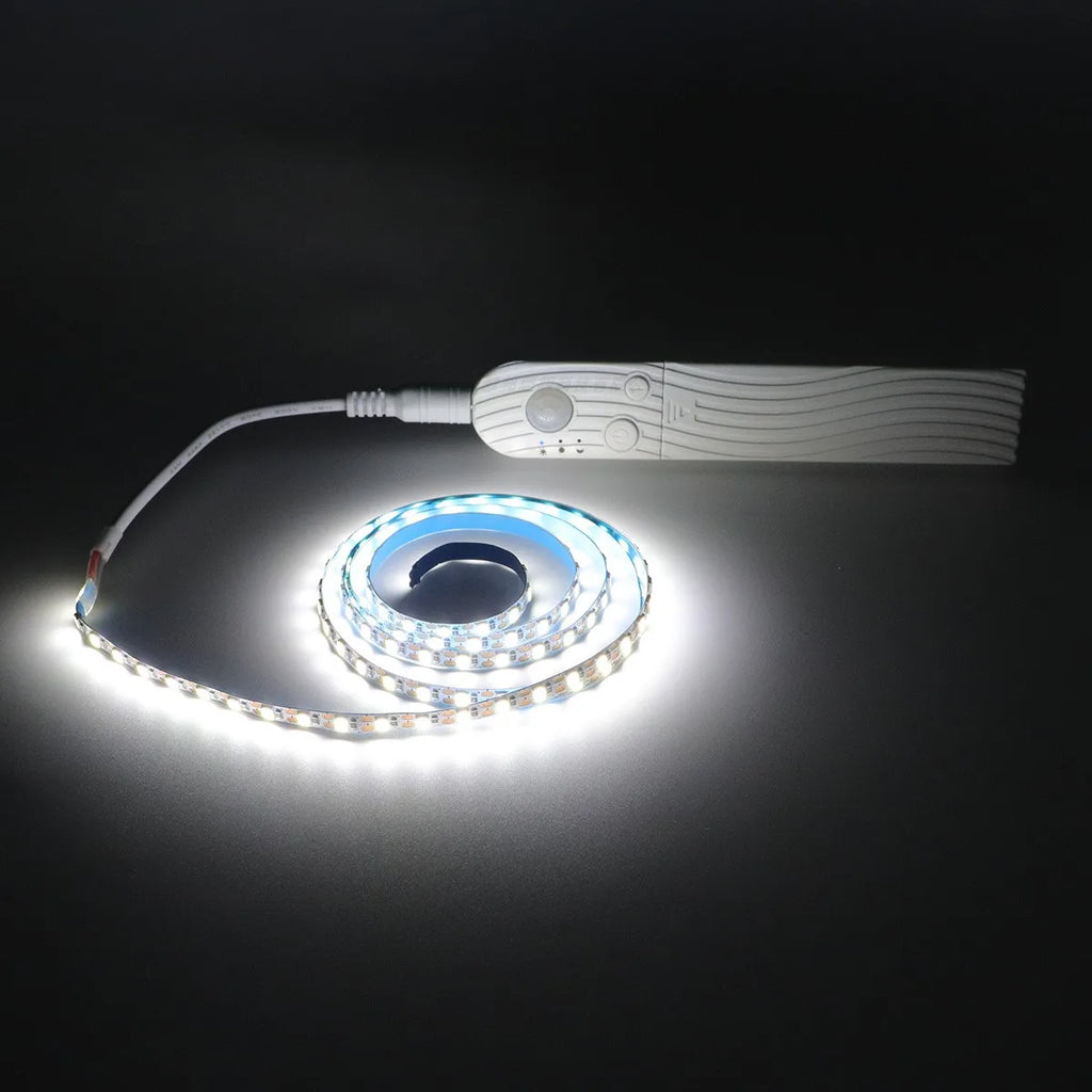 LED Motion Sensor Light LED Light Strip Cabinet Strip Lighting AAA Battery Waterproof for Kitchen Wardrobe Cabinet Pantry Closet
