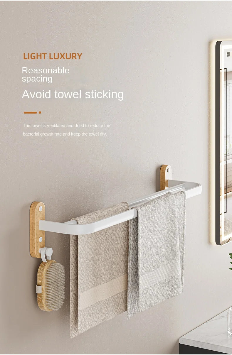 Bathroom towel bar no punching toilet storage shelf bathroom organizer and storage bathroom accessories towel rack corner shelf