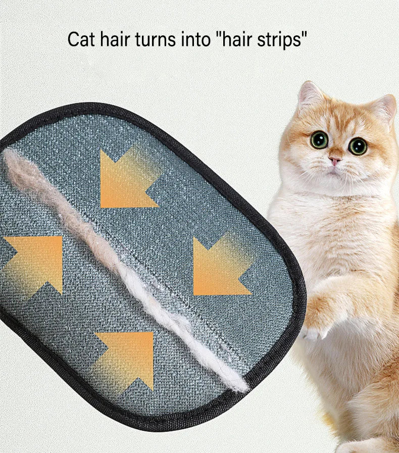 Pet Grooming Gloves Pet Hair Remover Static Dedusting Brush Removing Dog Cat Hair From Sofa Carpet Clothes Gloves Dog Supplies