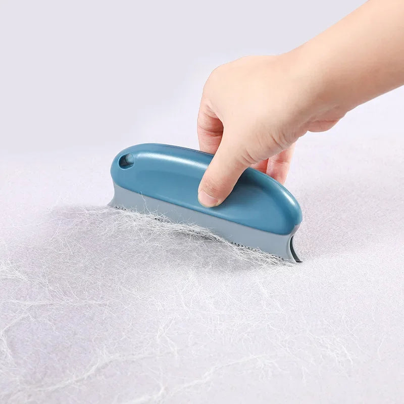 1Pc Pet Hair Remover Brush Portable Double Serrated Structure Pet Hair Detailer Brush for Car Interiors Furniture Carpet Sofa