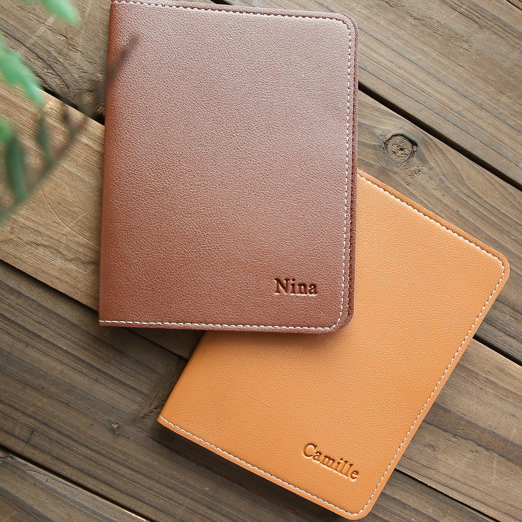 1 PCS Custom Name Passport Holder Personalized Leather Passport Cove Customized Travel Accessories Handmade Passport Holder Gift