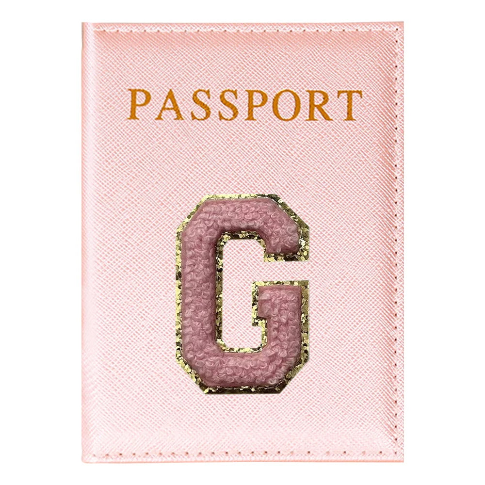 Portapasaporte Rosa con Diseño Aviones — Funda PU para Viajeras