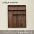 Large Storage Box Drawer Cutlery Food Jewelry Box Wooden Kitchen Cutlery Storage Box