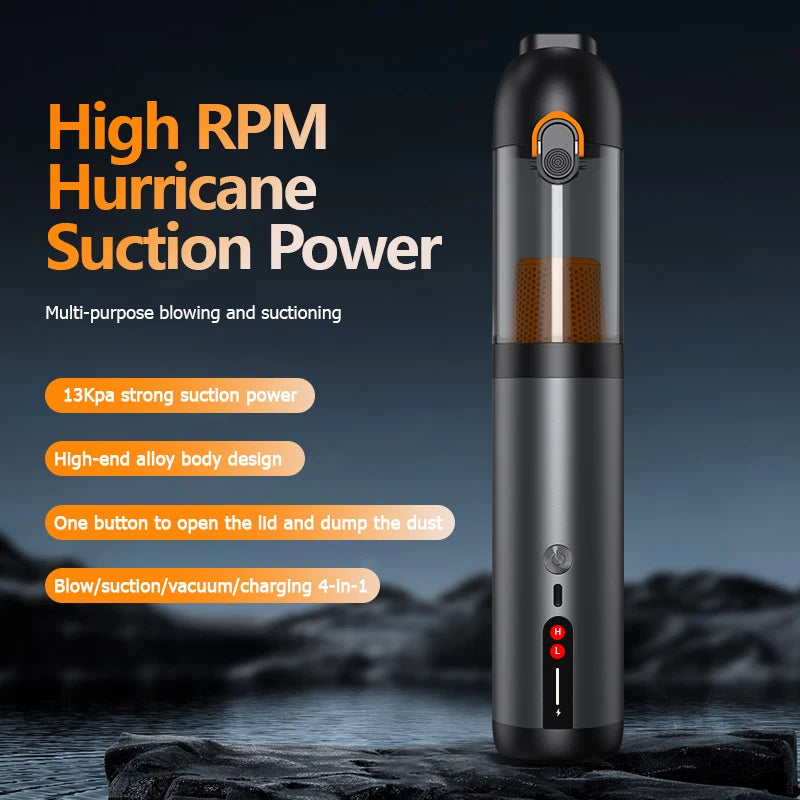 Mini portable multi-functional wireless handheld vacuum cleaner with strong suction and versatile applications