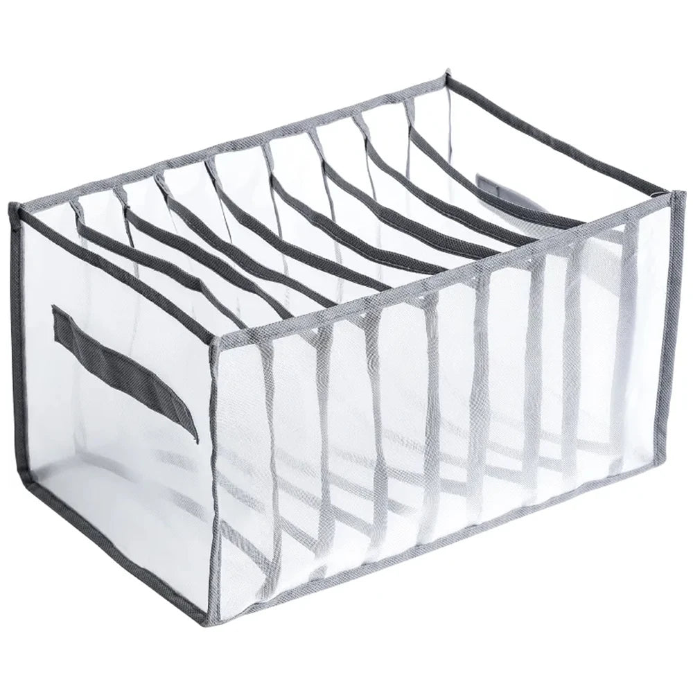 Drawers Organizer for Underwear Bra Socks Pants Jeans Storage Box Wardrobe Clothes Organizer Cabinet T-Shirt Organizers storage