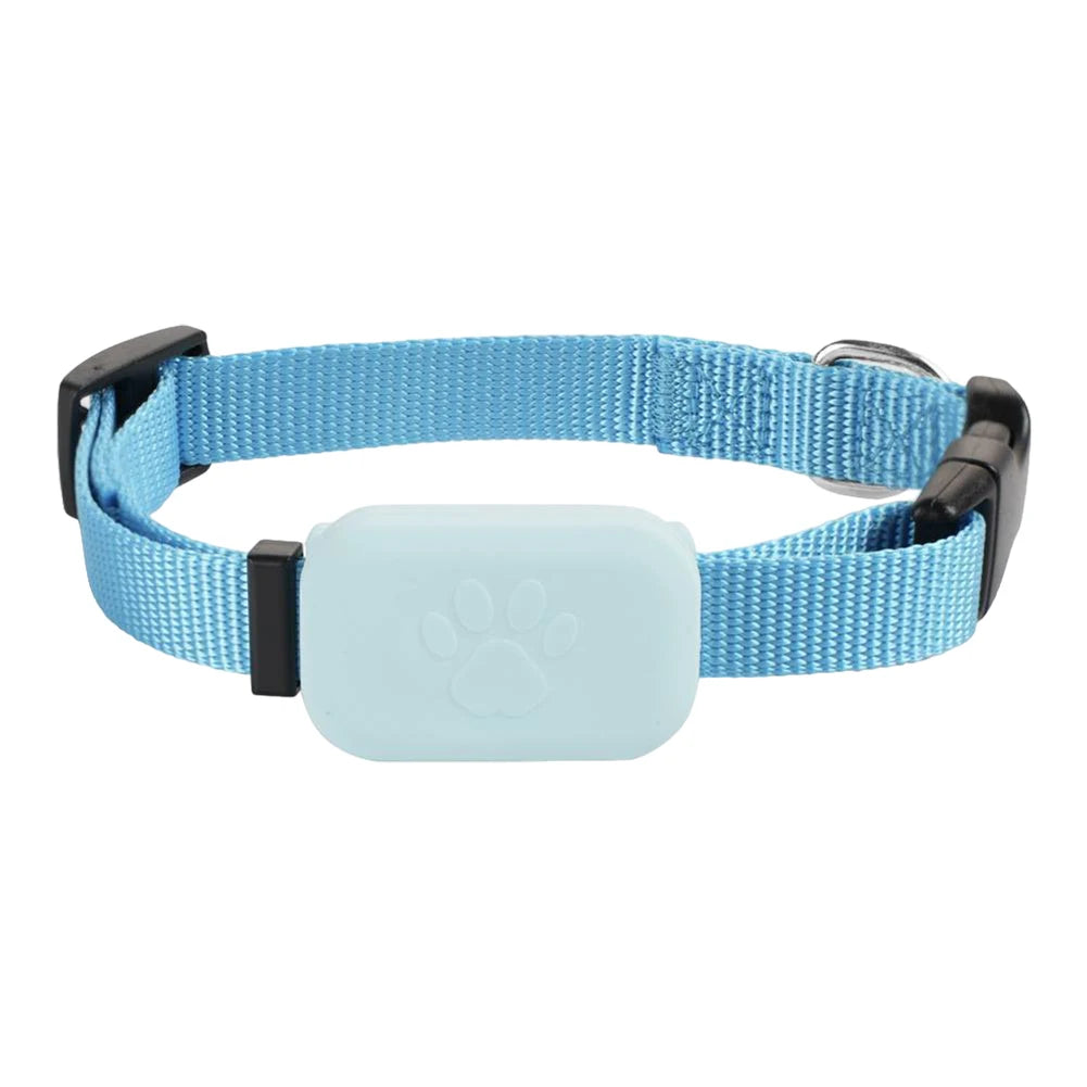 Pet Bluetooth GPS Tracker Adjustable Collar Dog Cats Locator Waterproof Anti Lost Dogs Real-time Tracking Device for iOS/Android