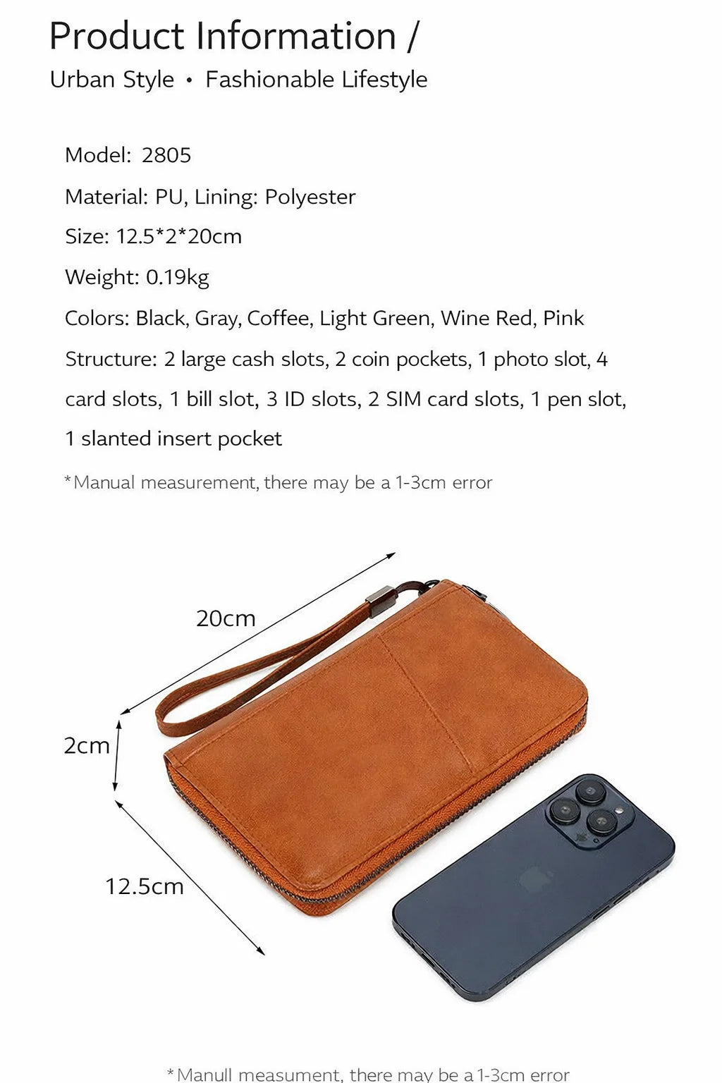 Family Passport Holder for 5, Leather RFID Blocking Multiple Passport Holder Wallet with Zipper, Travel Document Organizer