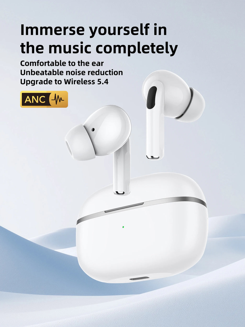 Pro Wireless Bluetooth Earbuds In-Ear Music Headphones Hi-Fi Sound Quality Low Latency For iPhone and Android