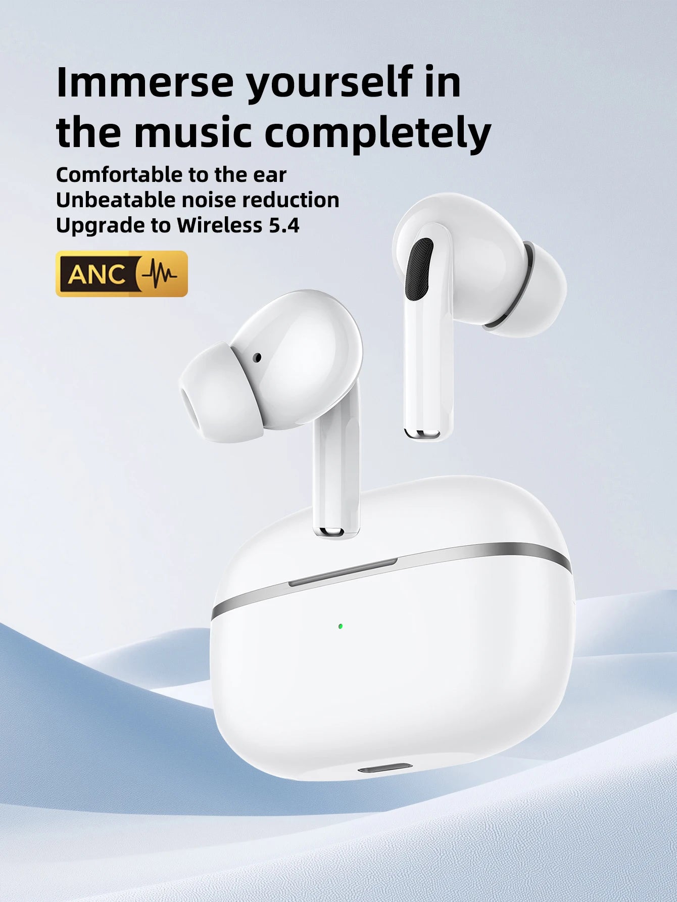 Pro Wireless Bluetooth Earbuds In-Ear Music Headphones Hi-Fi Sound Quality Low Latency For iPhone and Android