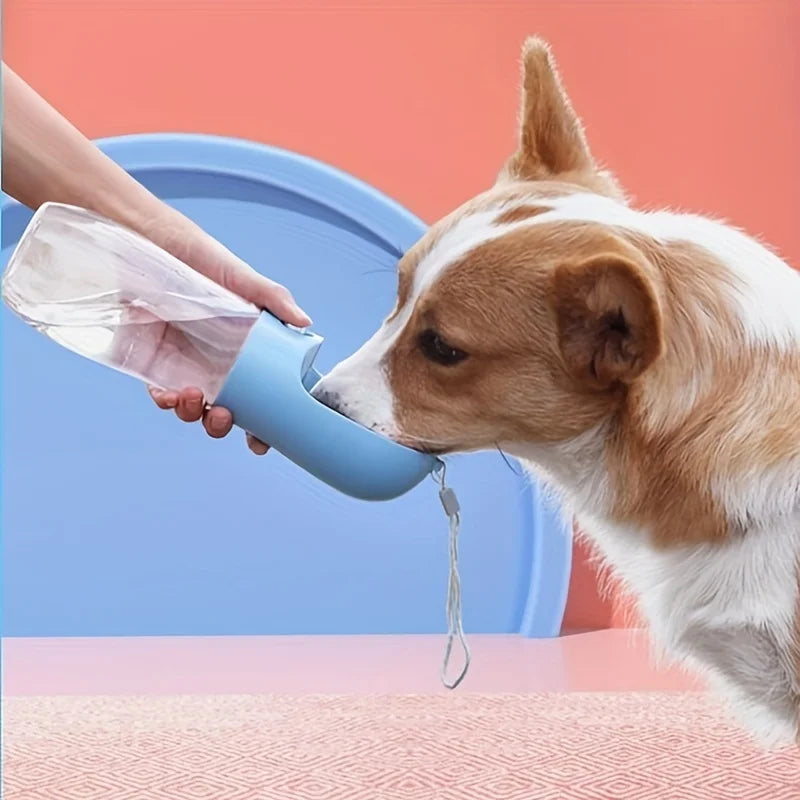 Portable Pet Water Bottle Dispenser 350ml/500ml - Leakproof Outdoors Travel Drink Cup with Dispenser for Dogs, Cats, and Rabbits