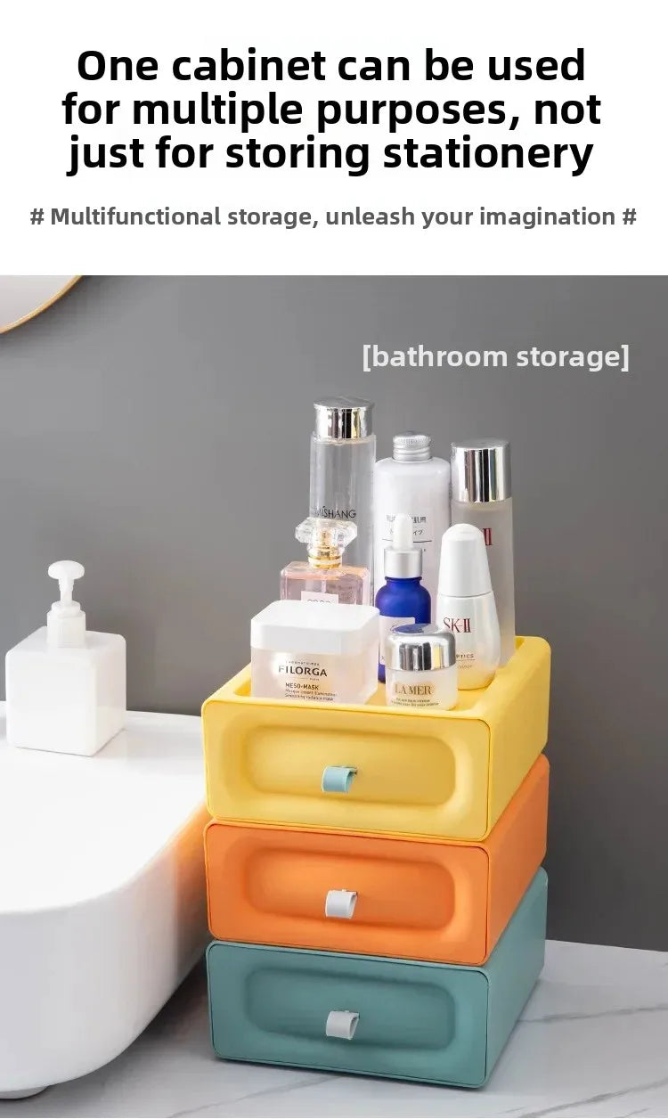 Drawer Style Desktop Storage Box, Storage Box, Multifunctional Office Desk Storage Box, Organizing and Accommodation Storage Box