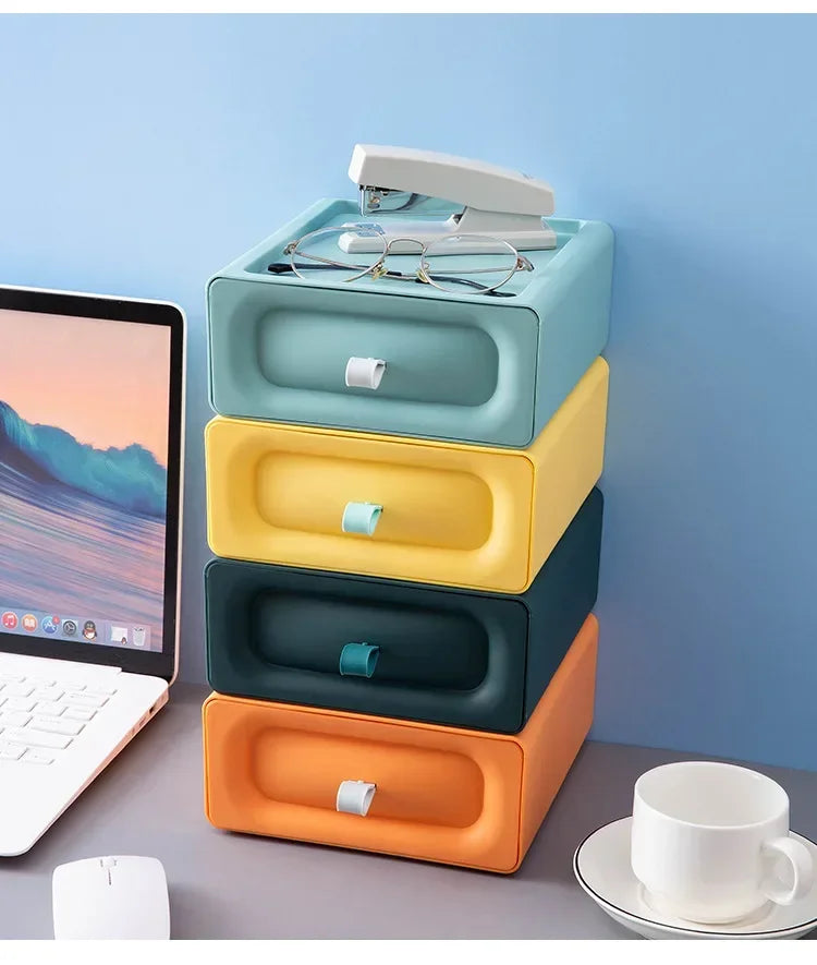 Drawer Style Desktop Storage Box, Storage Box, Multifunctional Office Desk Storage Box, Organizing and Accommodation Storage Box