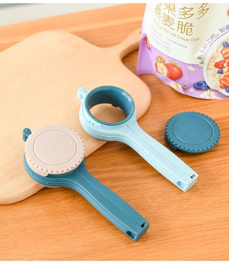 Snack Sealing Clip Fresh Keeping Sealer Clamp Plastic Food Saver Travel Kitchen Gadgets Seal Pour Food Storage Bag Cap Clip