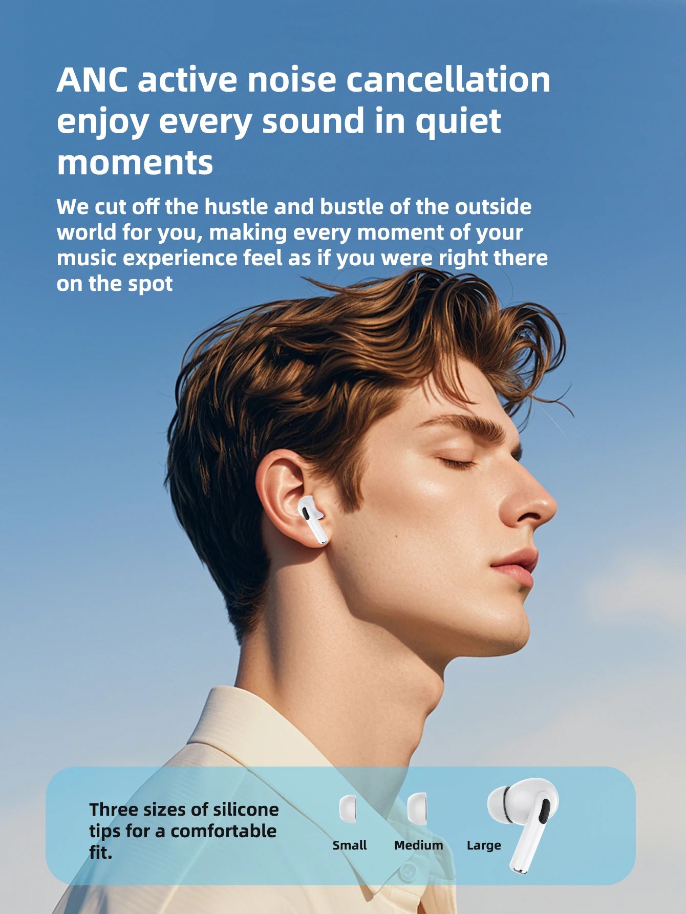 Pro Wireless Bluetooth Earbuds In-Ear Music Headphones Hi-Fi Sound Quality Low Latency For iPhone and Android