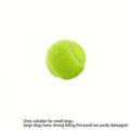 Interactive Dog Rubber Tennis Chew Toy - High Elasticity, Battery-Free, Striped Pattern, for Small Dogs & Outdoor Play Fun