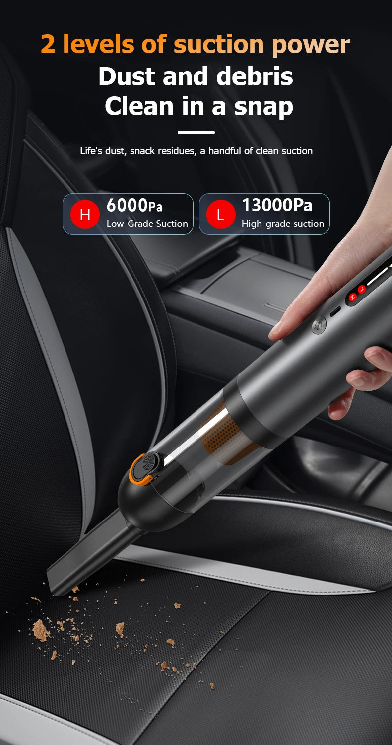Mini portable multi-functional wireless handheld vacuum cleaner with strong suction and versatile applications