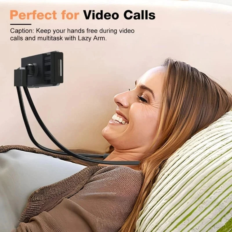 Phone Stand, Desktop Live Streaming Tablet Stand, Lazy Collar Stand, Neck Hanging Stand multifunctional Phone Holder With 360 °