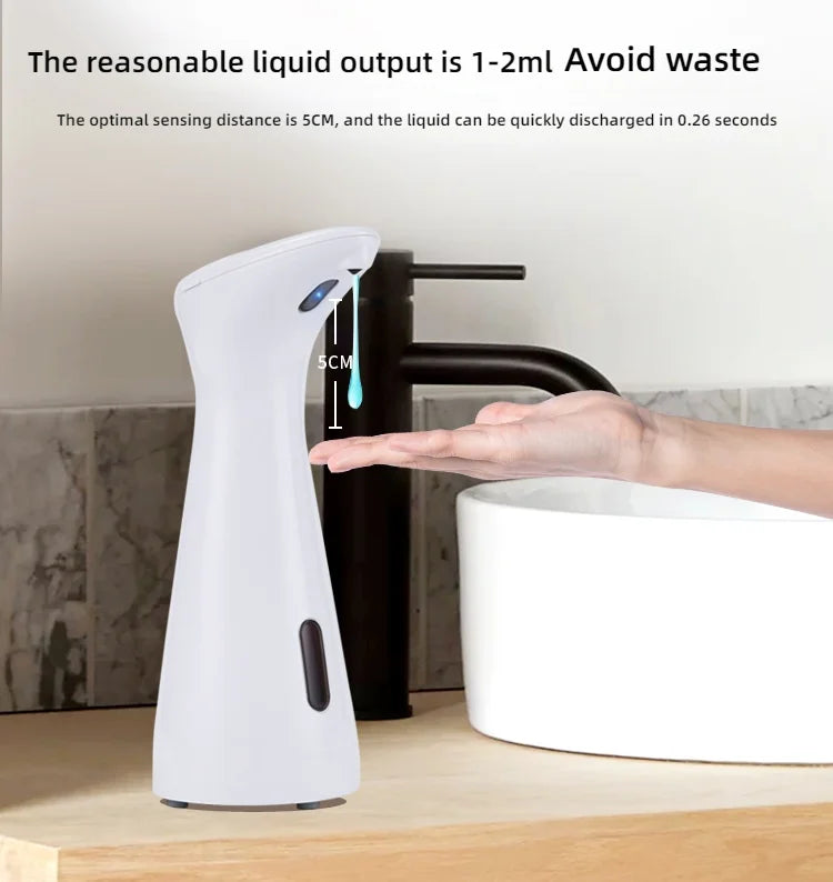 Fully Automatic Sensor Soap Dispenser 200ML High Quality Dispenser Waterproof for Kitchen Bathroom Washroom Handpiece