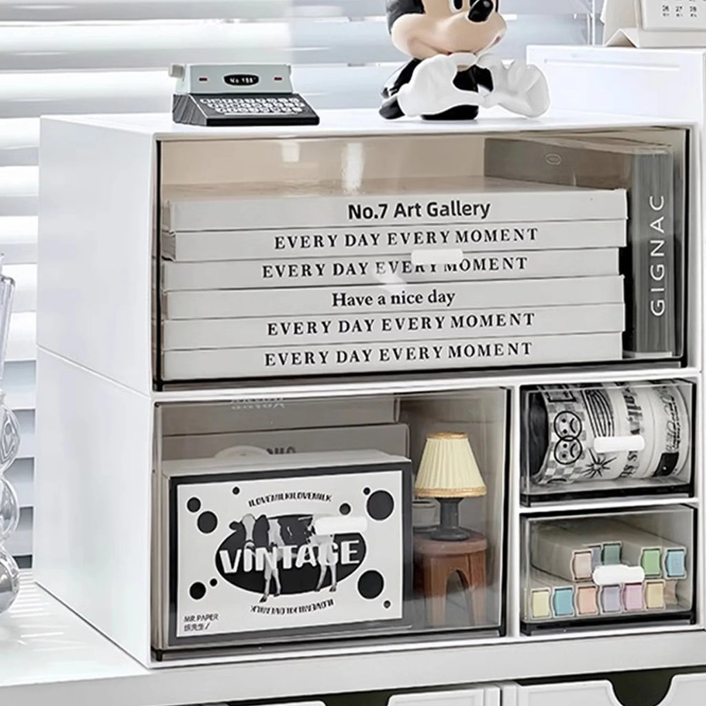 Stackable Drawer Organizer Boxes Space Saving Stackable Drawer Units for Bedroom Dorm Closet Kitchen