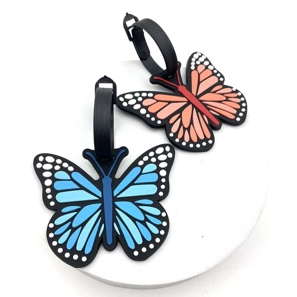 1PC PVC Soft Rubber Luggage Tags Cartoon Unicorn Card Sets Silicone Boarding Passes Luggage Tags Hanging Tags Consignment Tags